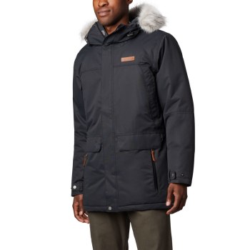 Pánské Bundy Columbia South Canyon Long Down Parka Černé KWQFIX160